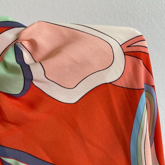 Alexis Dresses Alexis Target Floral Abstract Collared Button Long